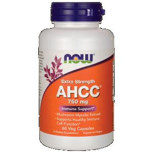AHCC (60 Vcaps 750 mg) NOW Foods